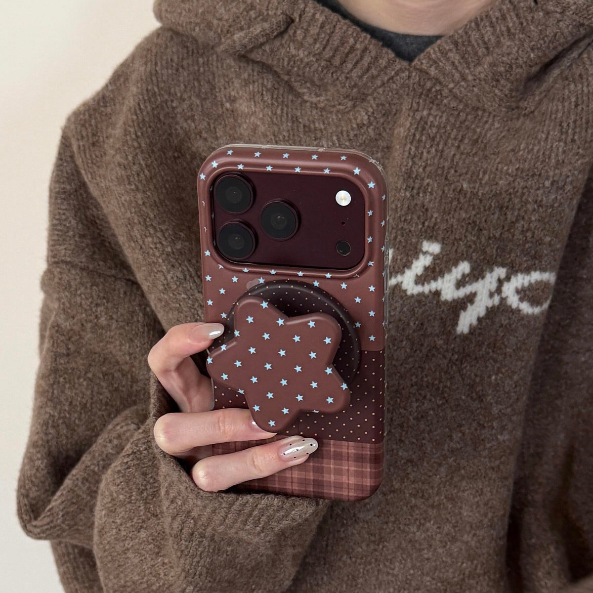 Brown Star iPhone Case