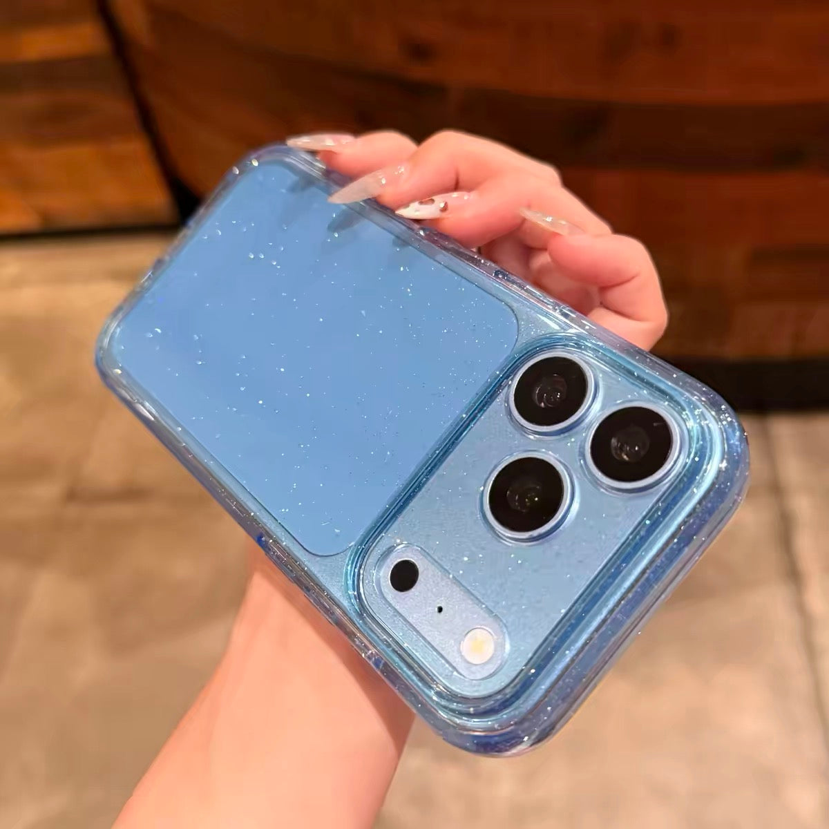 Luxury Translucent Glitter Acrylic Phone Case