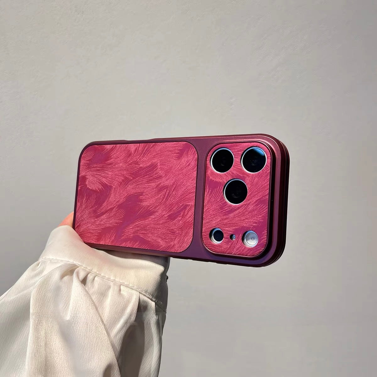 Feather Pattern Leather Case for iPhone with Soft Inner Lining