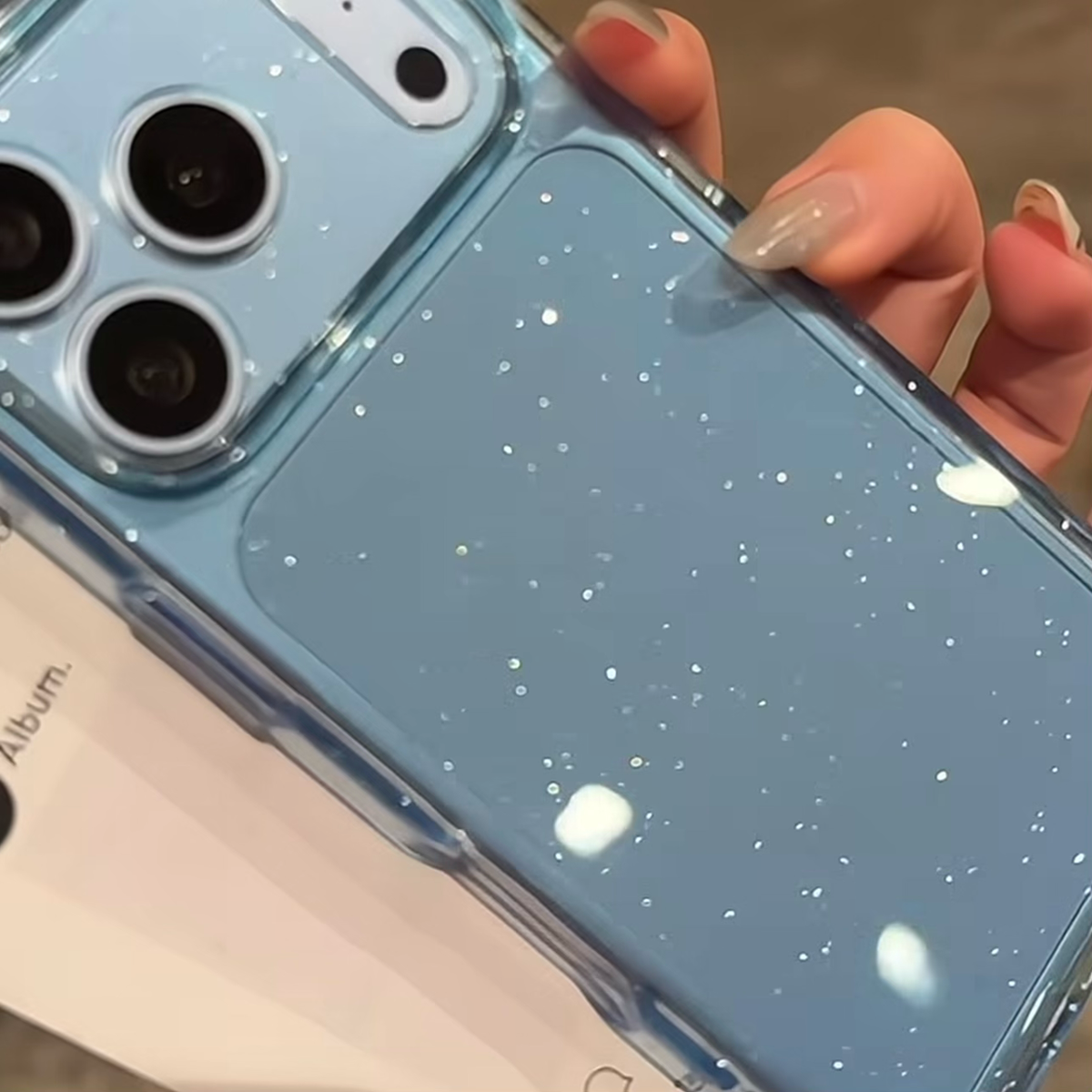 Luxury Translucent Glitter Acrylic Phone Case
