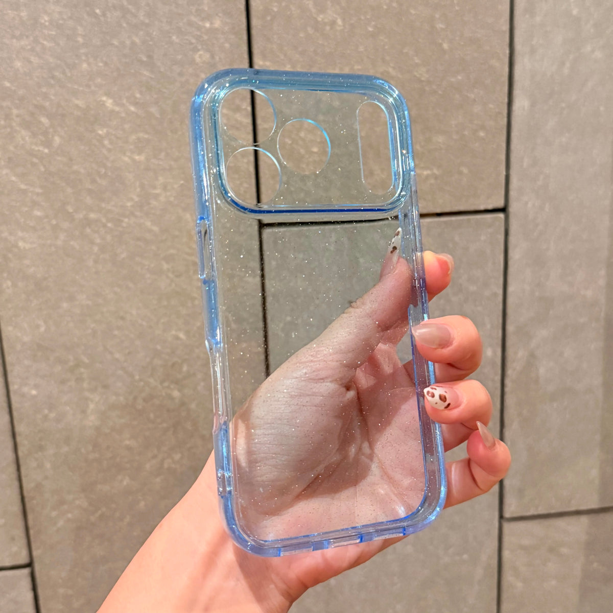 Luxury Translucent Glitter Acrylic Phone Case