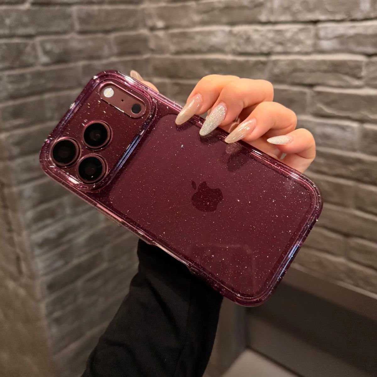 Glitter Clear iPhone Case
