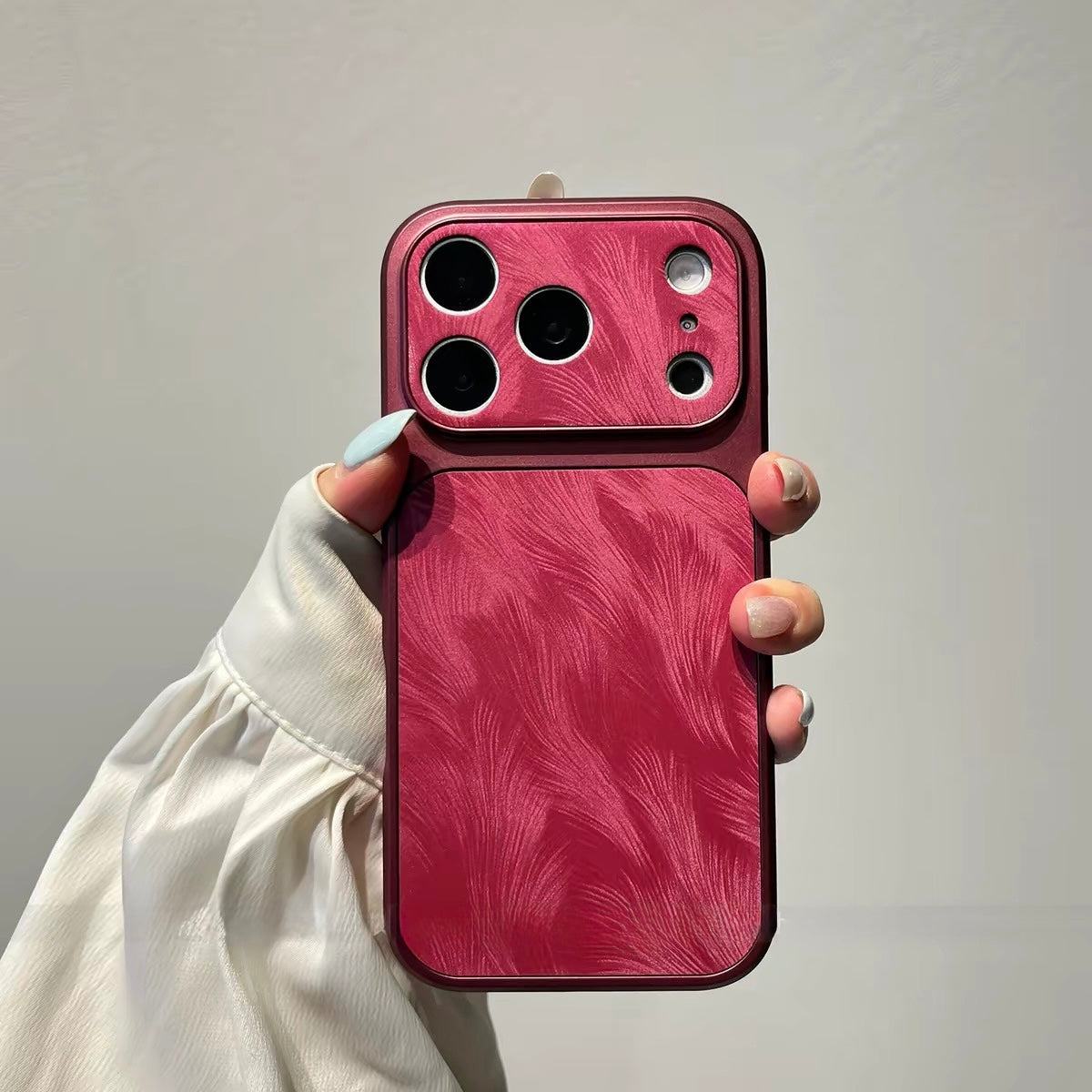 Feather Pattern Leather Case for iPhone with Soft Inner Lining