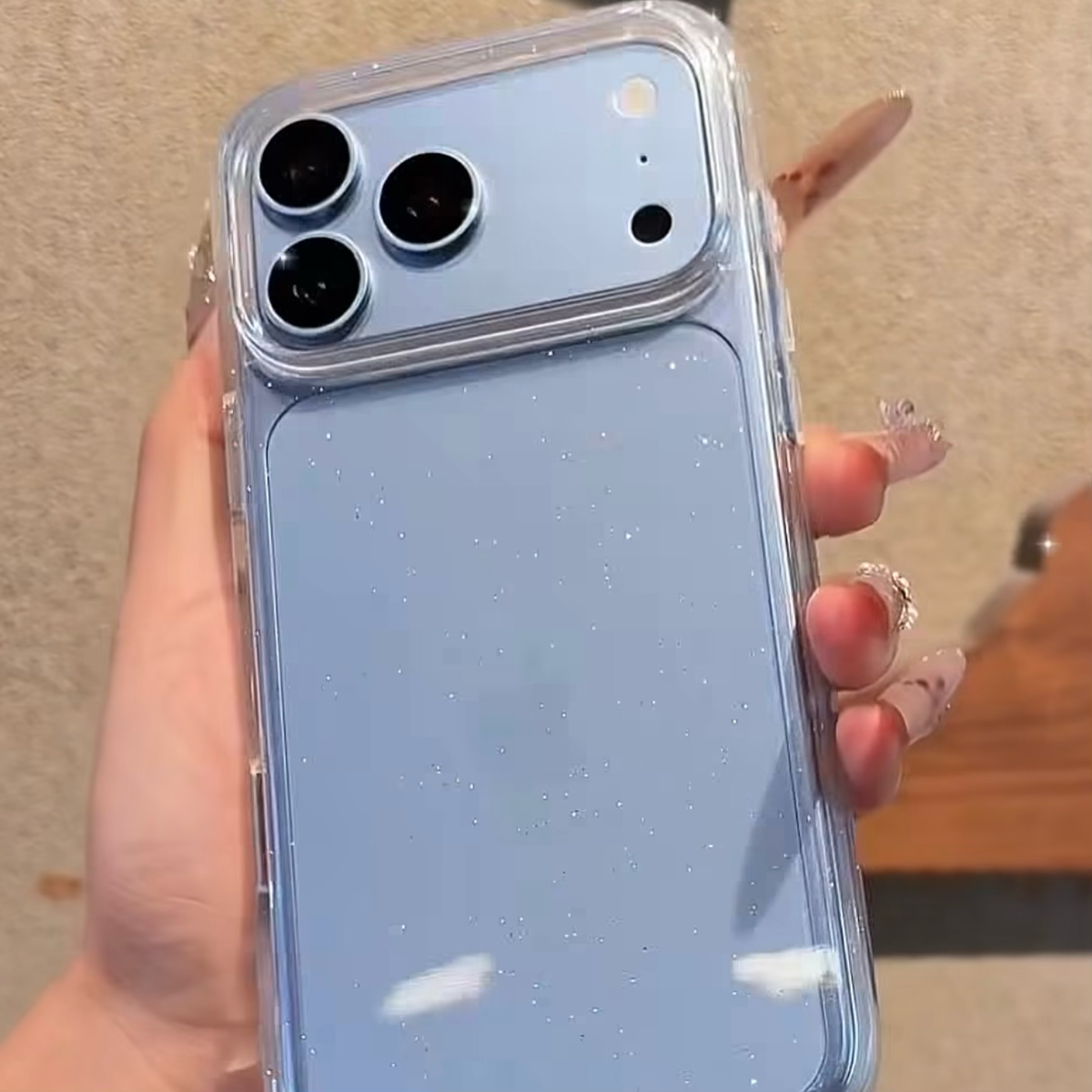 Sparkle Transparent Glitter Clear Protective Case for iPhone