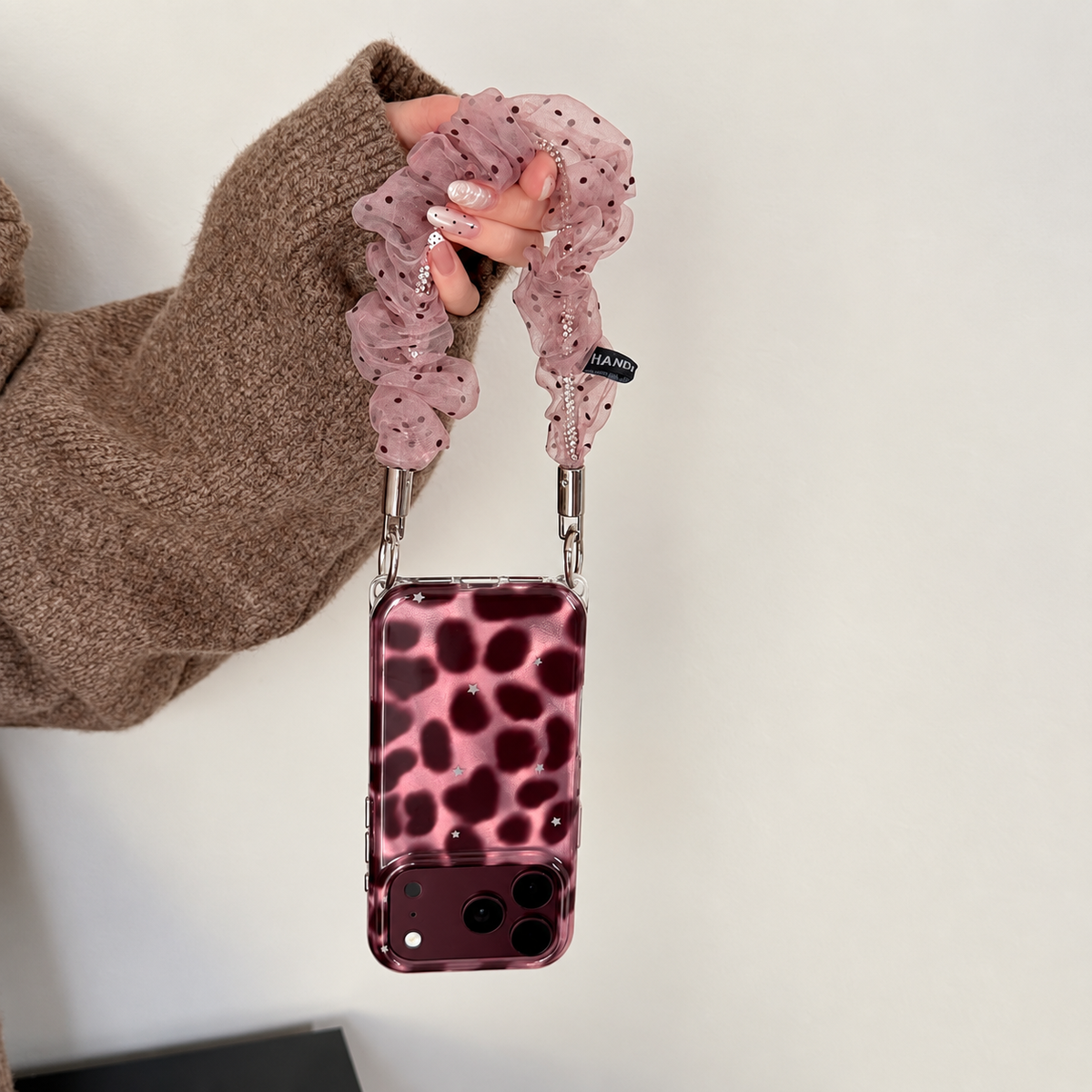 Cherry Red Leopard iPhone Case