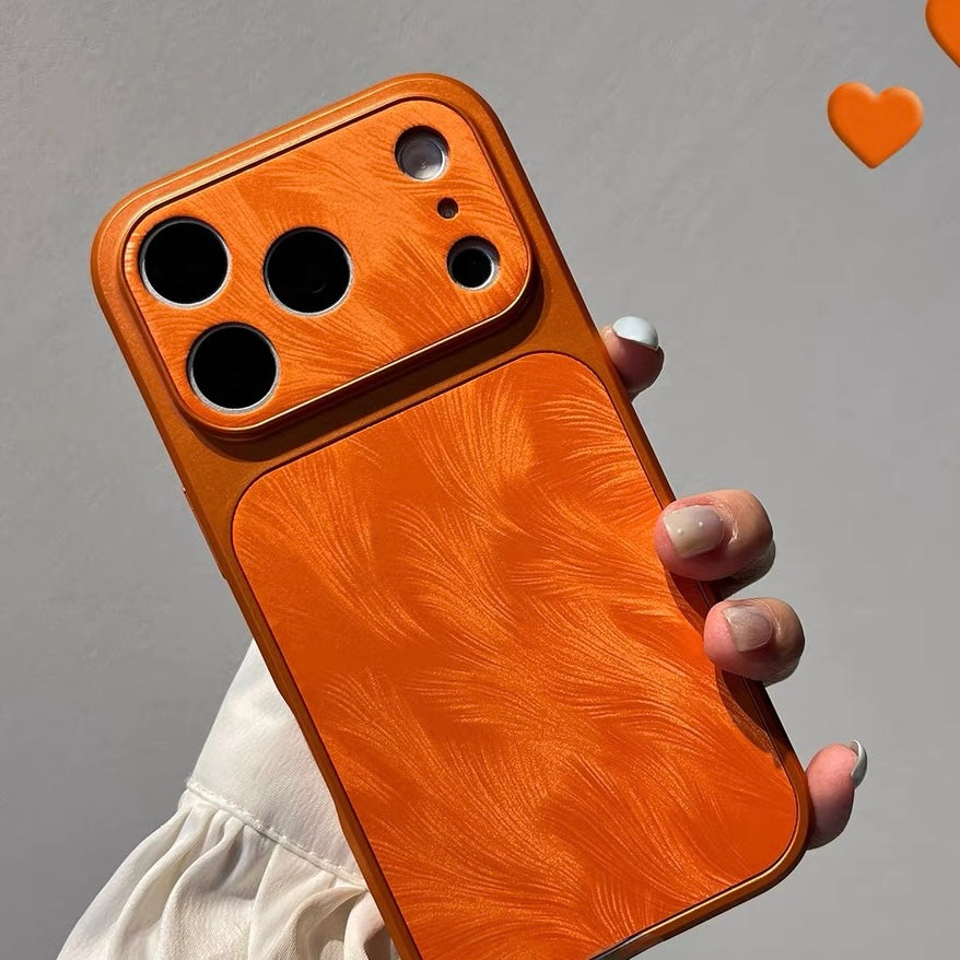 Feather Pattern Leather Case for iPhone with Soft Inner Lining